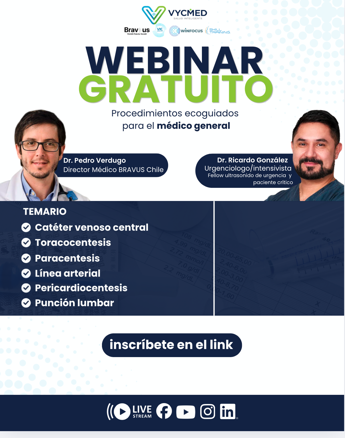 Webinar gratuito: Procedimientos ecoguiados para el médico general