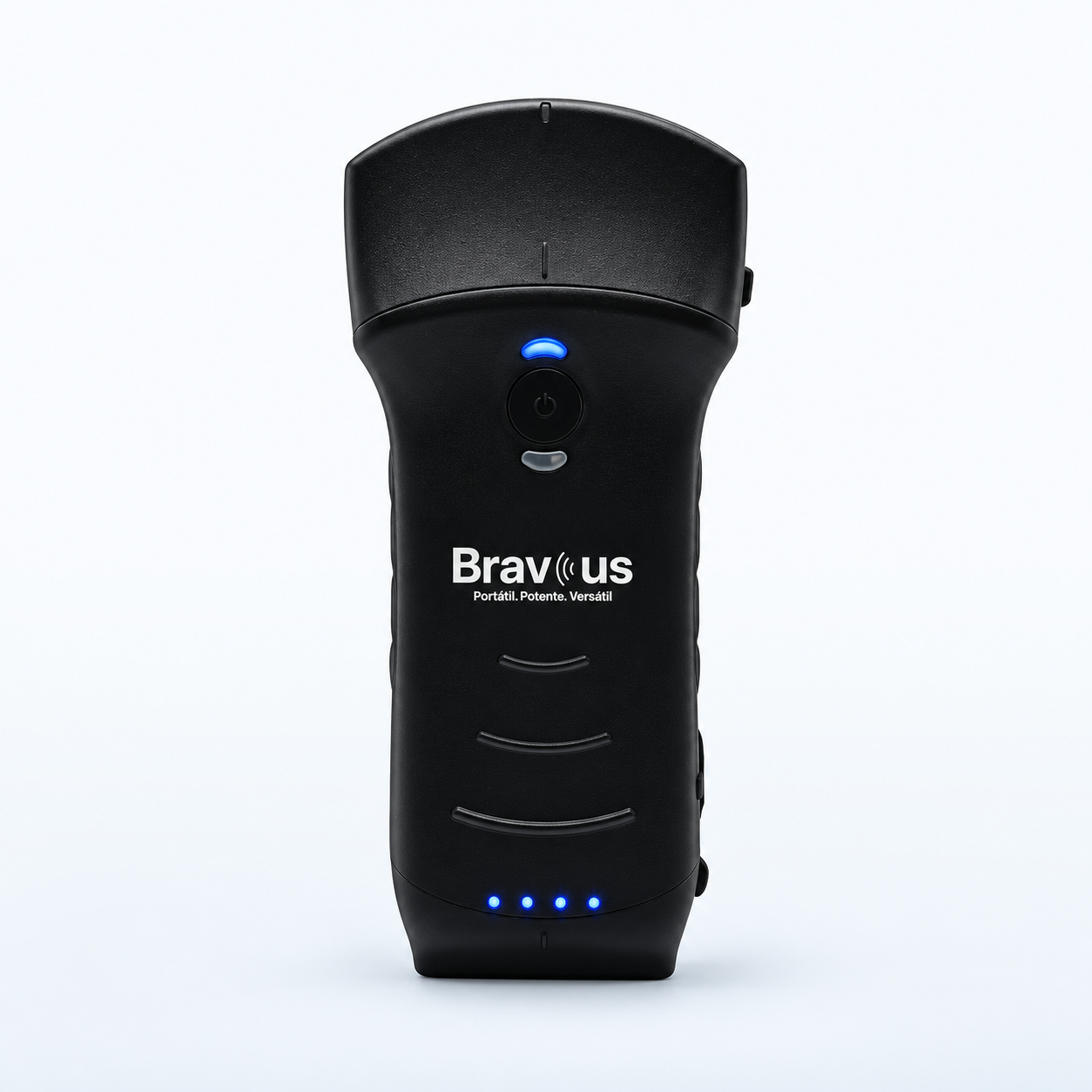 Ecógrafo Bravus Pocket PRO negro, fotografía de estudio completa