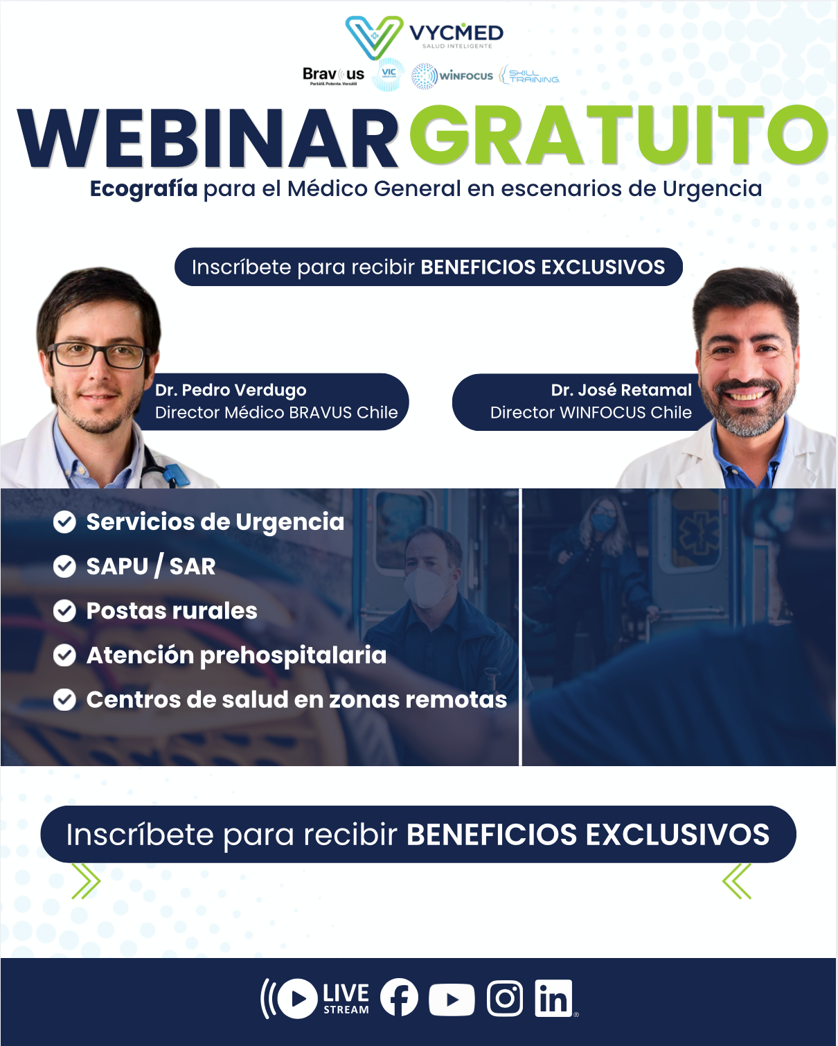 Webinar gratuito: Ecografía para el Médico General en escenarios de Urgencia